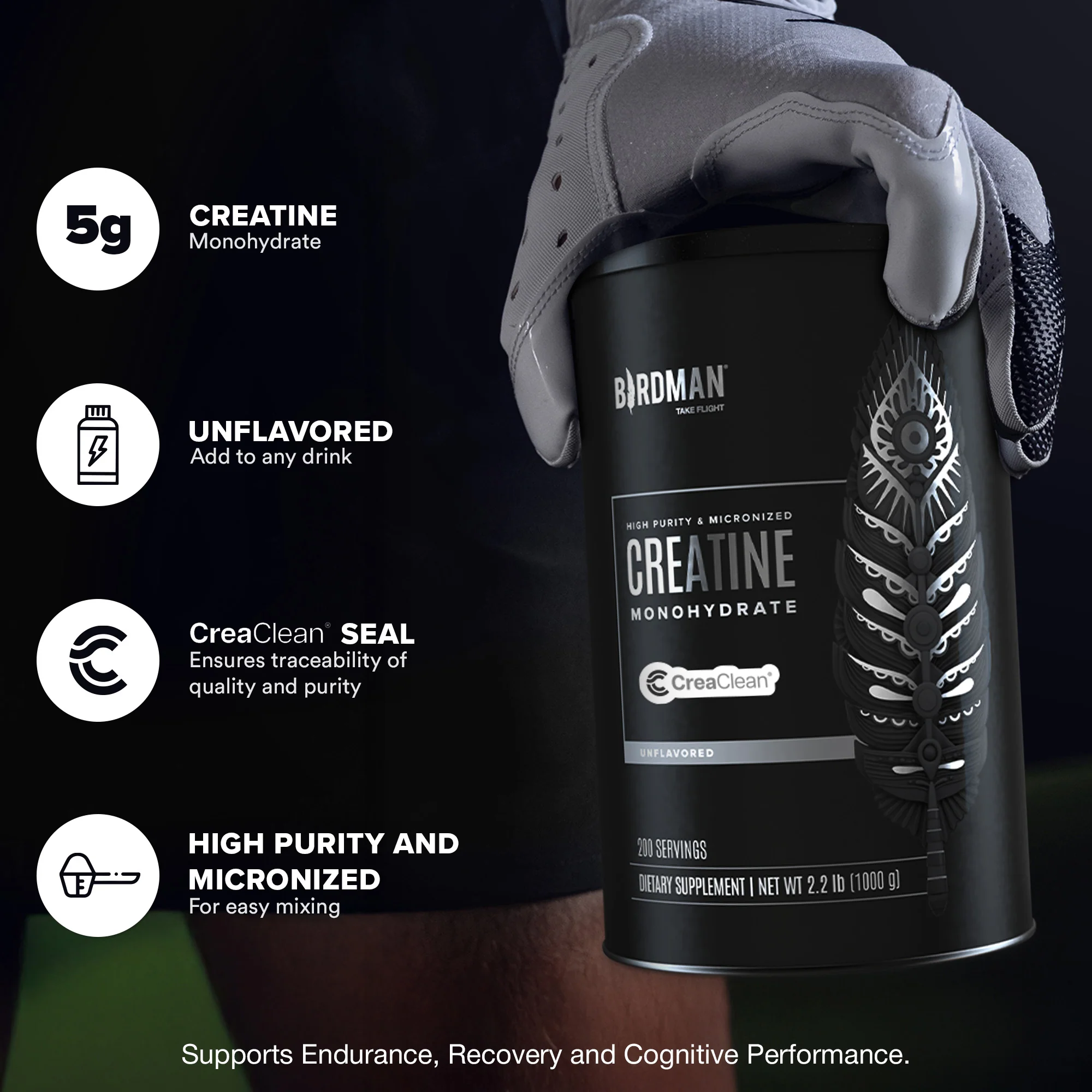 High-Purity Micronized Creatine Monohydrate - 0.8lbs - Image 3