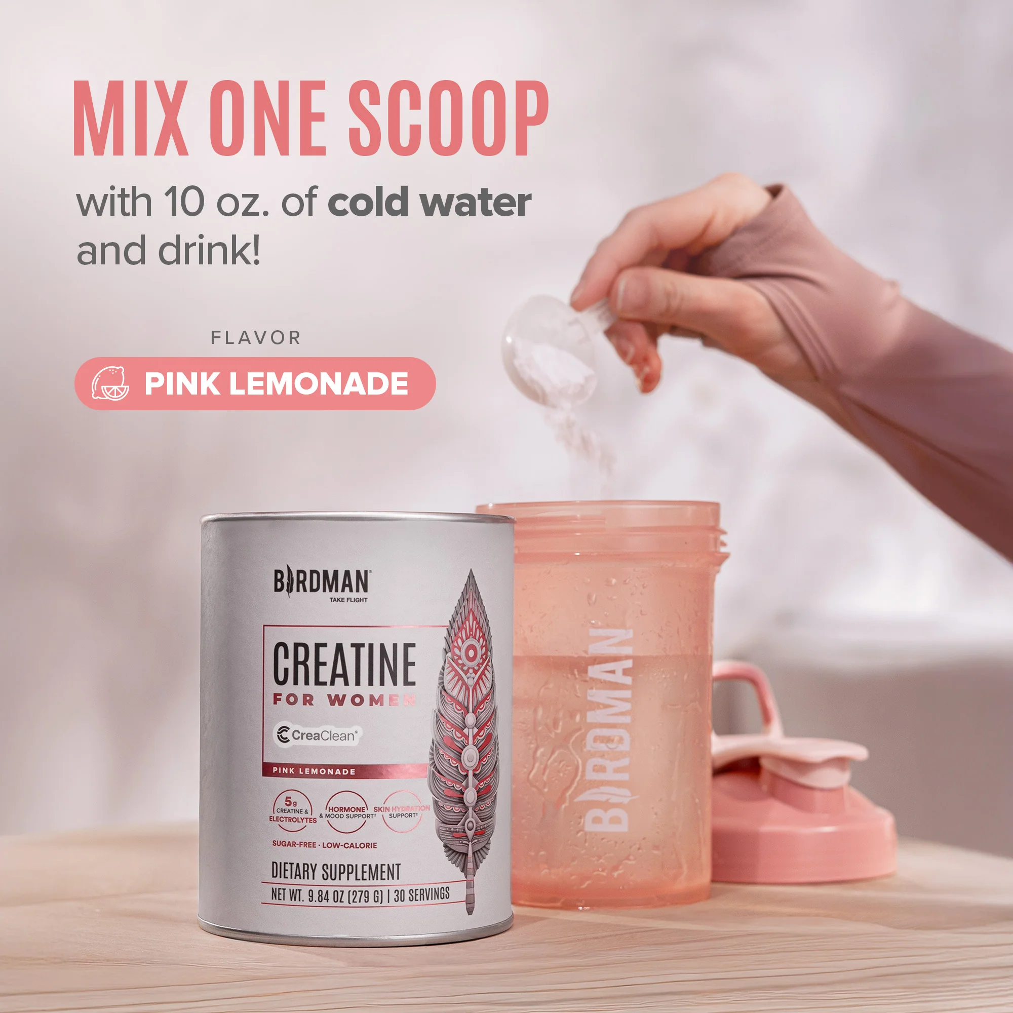 Creatine for Women: Creatine + Inositol + Electrolytes + Vitamins - 9.84 oz - Image 6