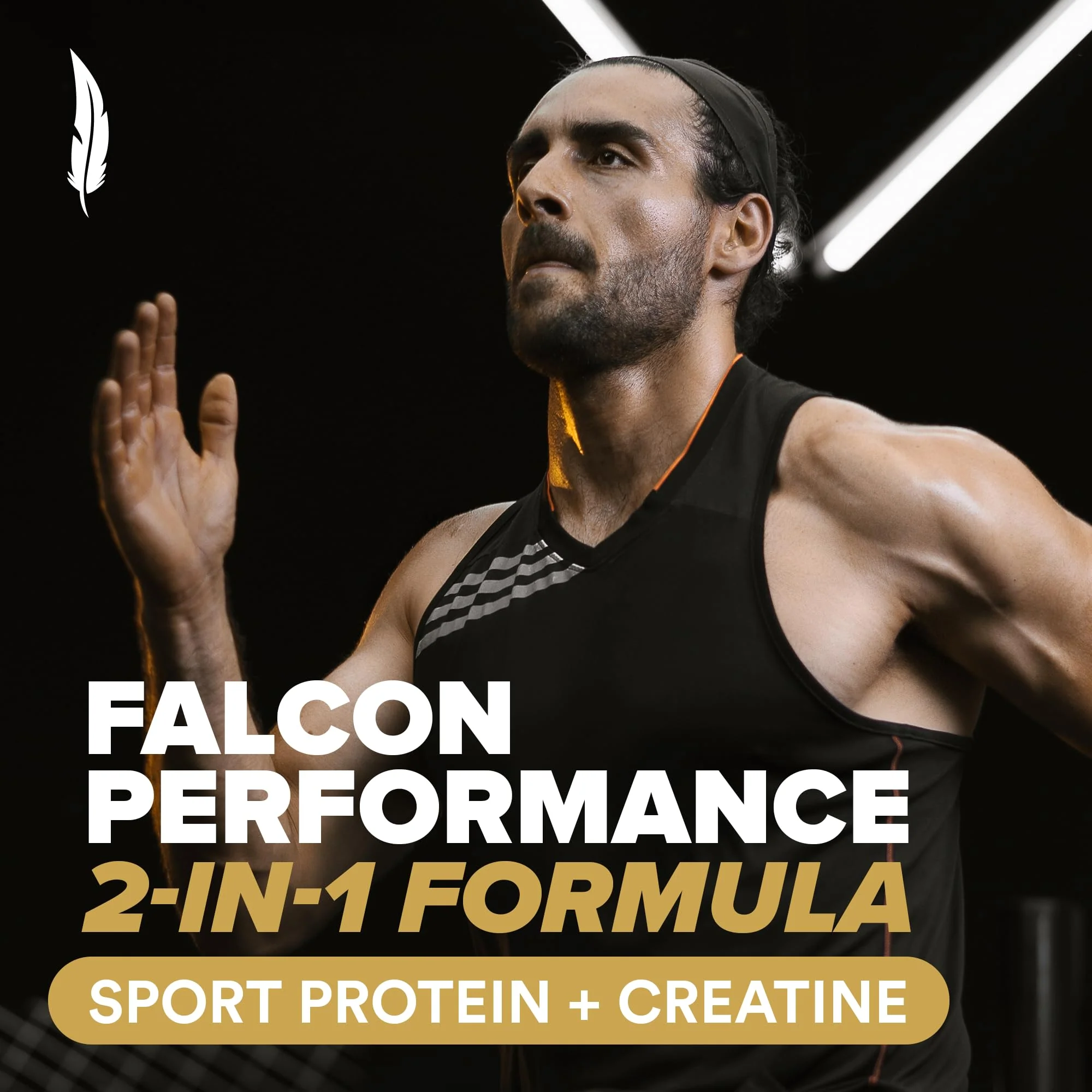 Falcon Performance Sport Protein Powder with Creatine - Vanilla Flavor - 5lbs - Image 3