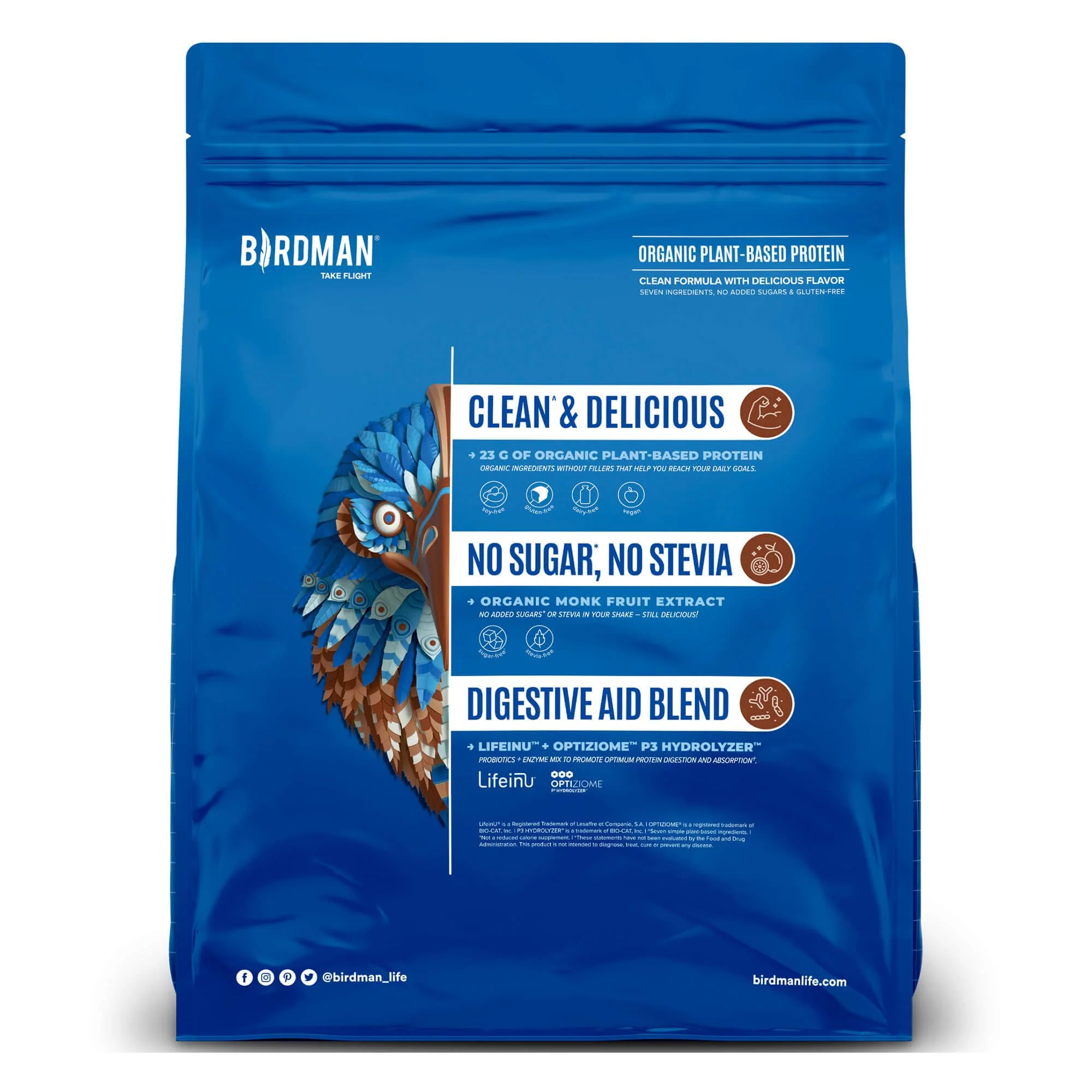 Falcon Protein Plant-Based Protein Powder - Chocolate Flavor -  3.9lbs - Image 7