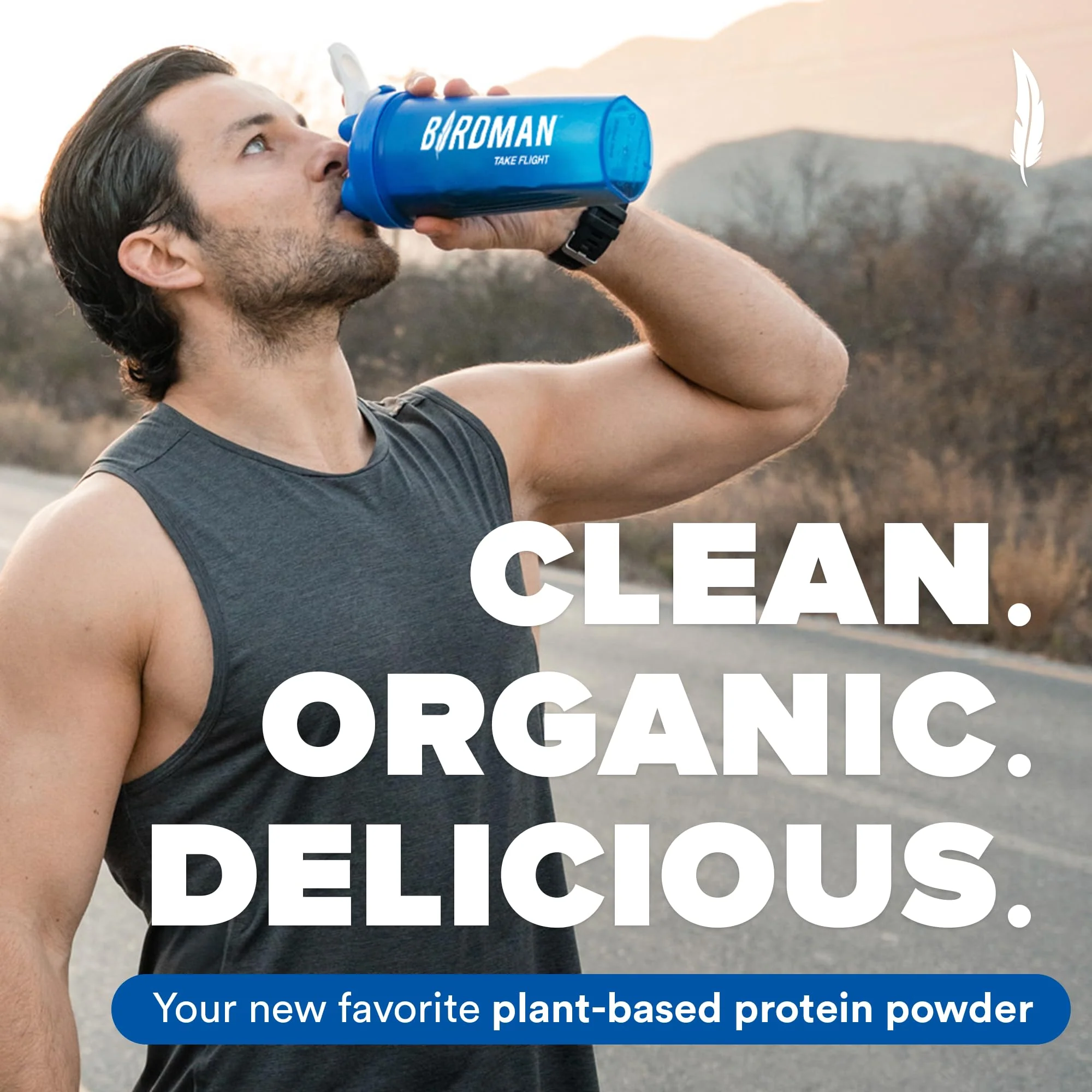 Falcon Protein Plant-Based Protein Powder - Chocolate Flavor -  2.64lbs - Image 3