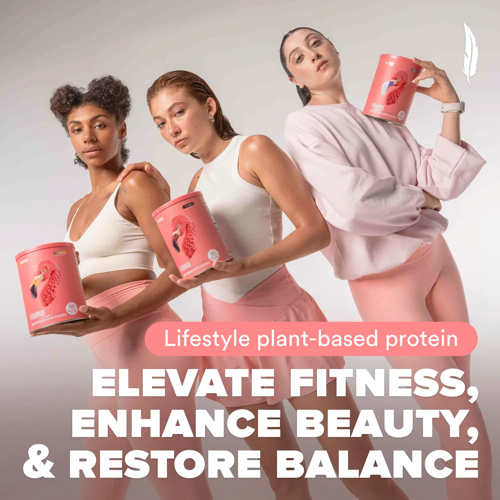 Fitmingo Plant Based Protein Powder - Vanilla Flavor - 2.24lbs - Image 3